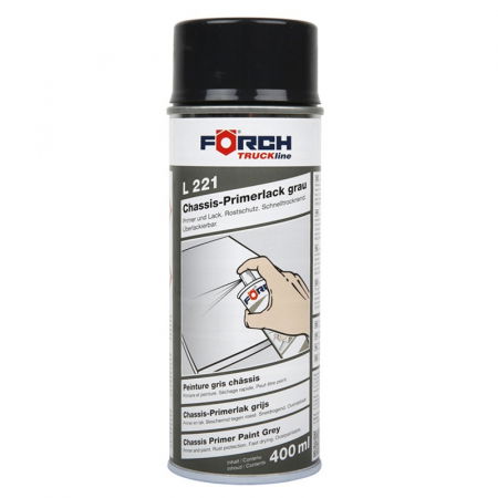 Vopsea spray si antifoane - Spray vopsea grund gri, pentru șasiu, L221 TRUCKline