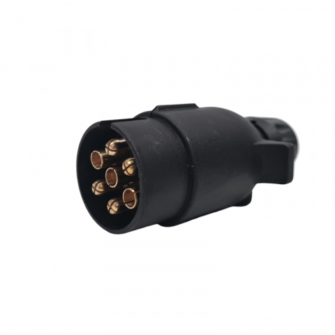 Prize, stechere si mufe auto - Stecher electric remorca, Fisa cu 7 pini, 12V, Auto, carcasa plastic, cu piulita
