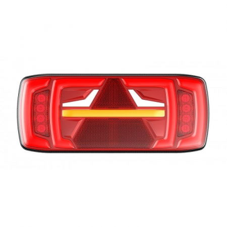 Lumini, Becuri, Proiectoare - Tripla cu semnalizare dinamica si triunghi, 316 x 130mm - Truck LED 1918 L1919