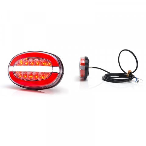 Lampi spate cu LED, semnalizare, Triple - Tripla, Lampa multifunctionala cu 3 functii, Pozitie, Ceata, Mers inapoi 13.64 x 9.1