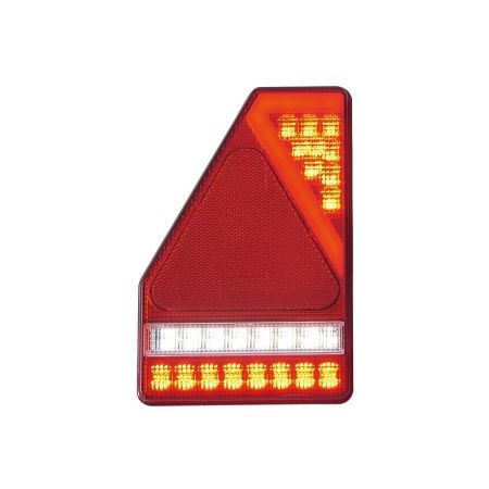 Lampi spate cu LED, semnalizare, Triple - Tripla, lampa semnalizare cu LED si triunghi, 14.5 x 21.8cm, pentru remorci si trailere - Truck LED