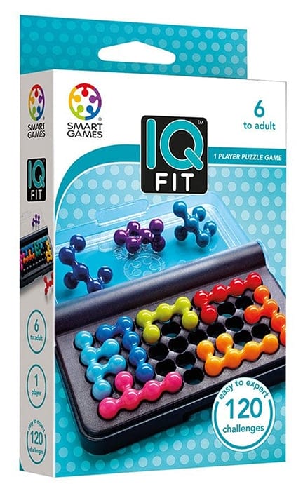 Produse - Smart Games - IQ Fit, joc de logica cu 120 de provocari, 6+ ani