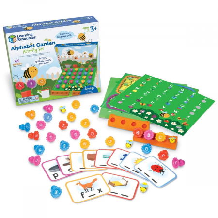 Jocuri litere si cifre - Joc - Gradina cu litere, Learning Resources, 2-3 ani +