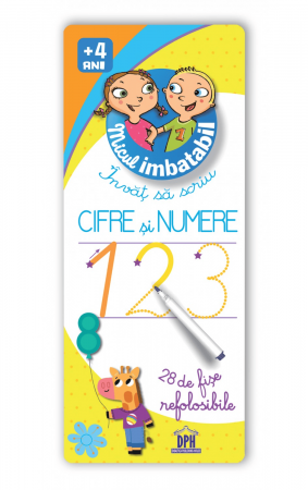 Jocuri litere si cifre - Micul Imbatabil - Învăț să scriu - Cifre și numere, DPH, 2-3 ani +