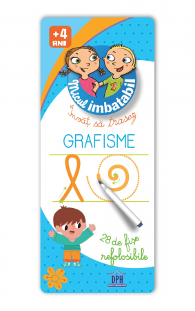 Jocuri litere si cifre - Micul Imbatabil - Învăț să trasez - Grafisme, DPH, 2-3 ani +