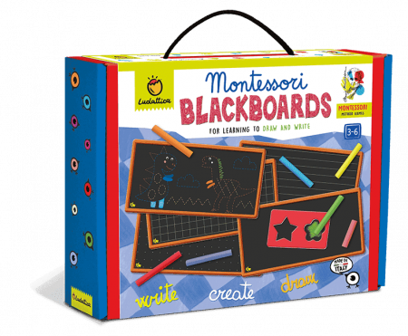 Jocuri litere si cifre - Joc Montessori - tablite de scriere, 3-6 ani, Ludattica