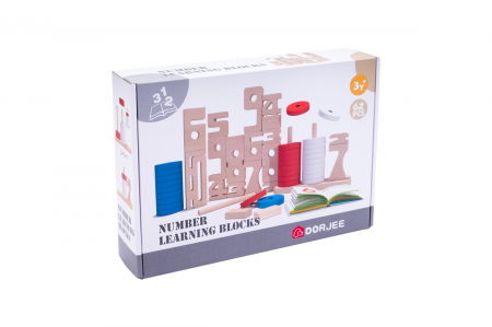 Jocuri litere si cifre - Set pentru învățat numerele, cifre si blocuri realizate proportional