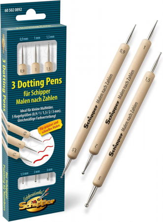 Set 3 instrumente duble pictura spatii inguste sau dotting