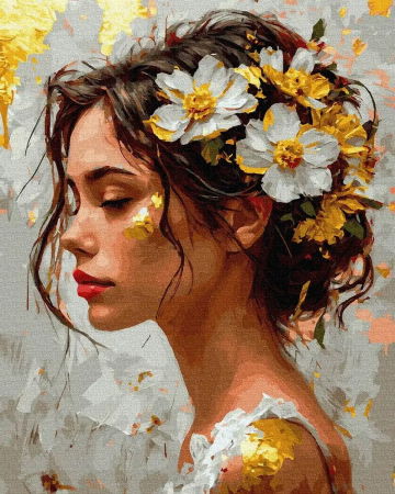 Aurii & metalizate - Set pictura pe numere, cu sasiu, Putere ascunsa, 40x50 cm