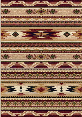 Covoare Moderne si Geometrice - Covor Clasic, Lotos 15080, Bej / Grena, Diverse Dimensiuni