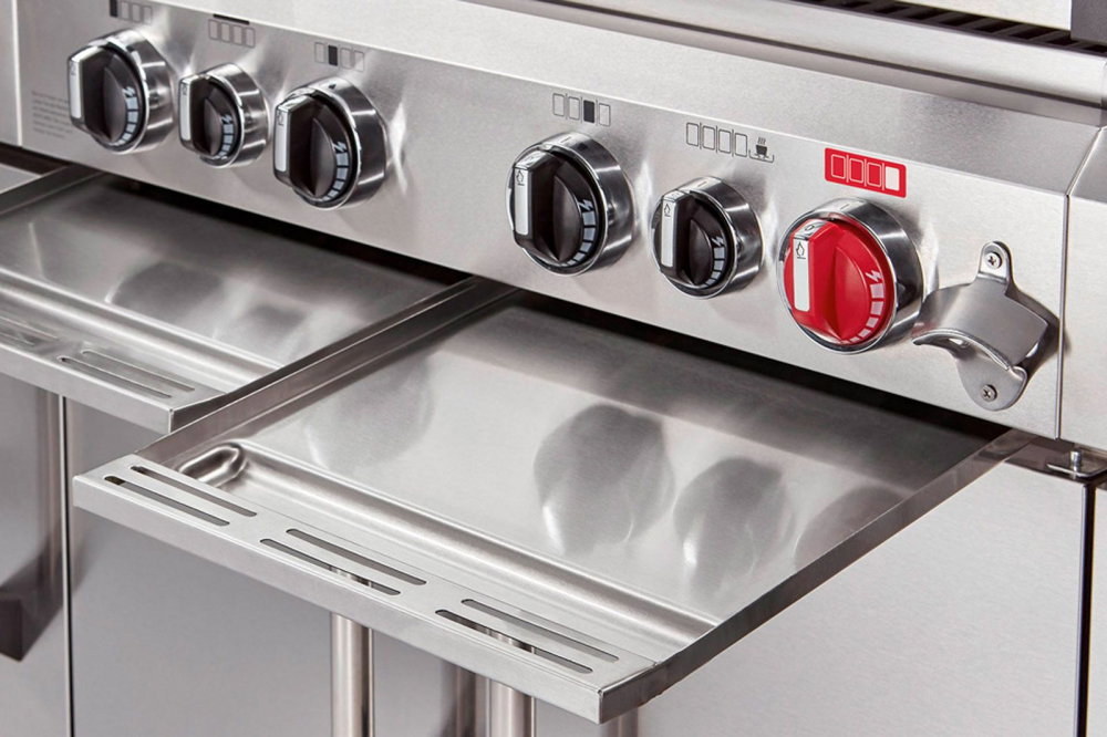 Bucatarie pe gaz, 4 arzatoare inox, arzator infrarosu, grile fonta, Enders Kansas II Pro 4 SIK Profi Turbo 871433 [9]