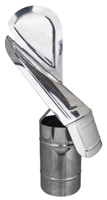 Capac terminal rotativ cos fum inox diametru 120 mm [1]
