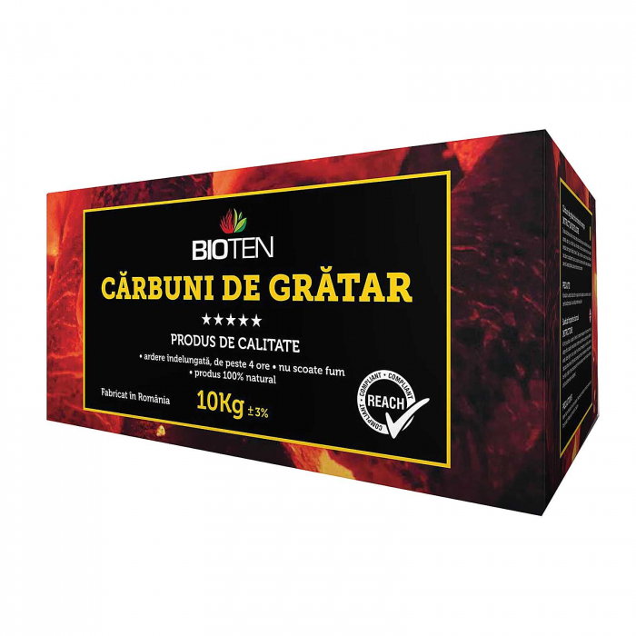 Carbune de gratar 10 kg brichete din rumegus Bioten [1]