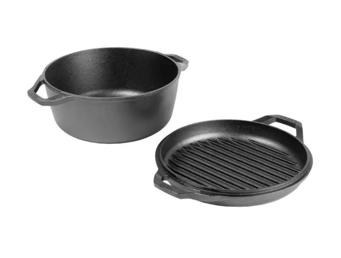 CEAUN DIN FONTA CU CAPAC - CUPTOR OLANDEZ 5,6 L LODGE L-C6DD [2]