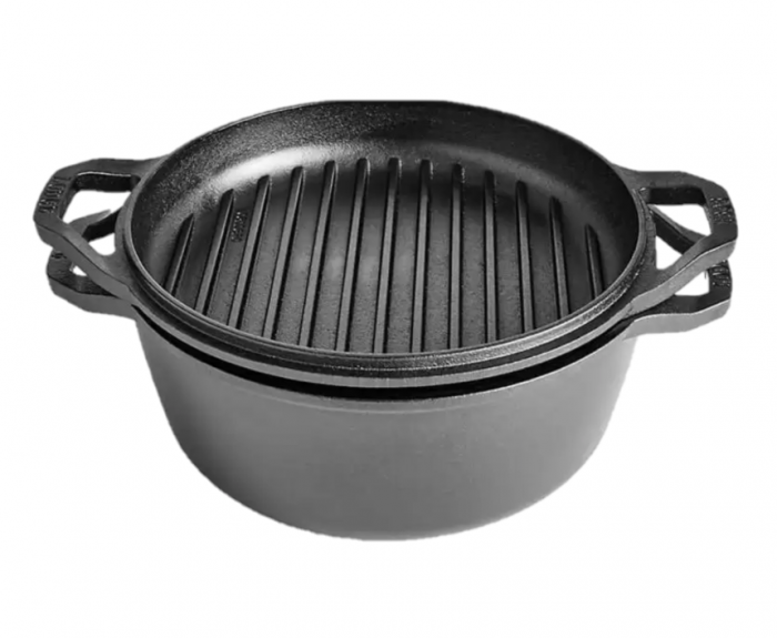 CEAUN DIN FONTA CU CAPAC - CUPTOR OLANDEZ 5,6 L LODGE L-C6DD [3]