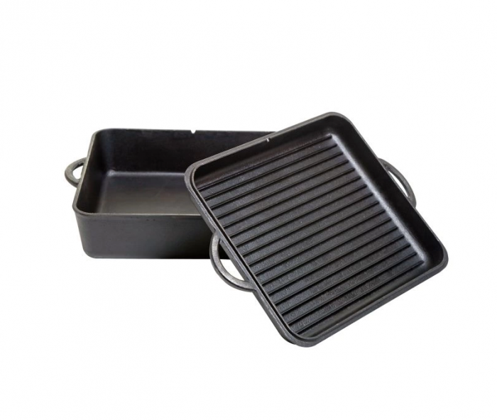 CEAUN DIN FONTA DREPTUNGHIULAR CU CAPAC - CUPTOR OLANDEZ 7,6 L CAMP CHEF CC-DO13S [1]