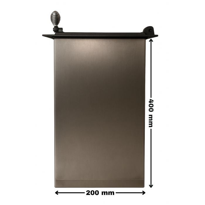 CUPTOR CU UȘĂ DIN FONTĂ 325 x 255 mm + TERMOMETRU 300 GRADE [3]