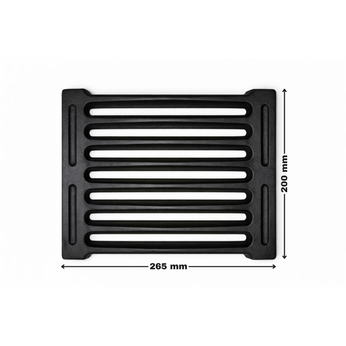 Grătar pentru cenușar gros din fontă 265x200 mm [2]