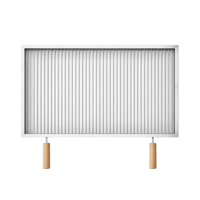 Grătar inox 720 x 550 mm, bară 6 mm, mânere detașabile - Standard [1]