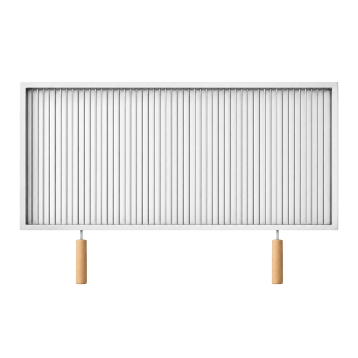 Grătar inox 900 x 460 mm, bară 6 mm, mânere detașabile - Standard [1]