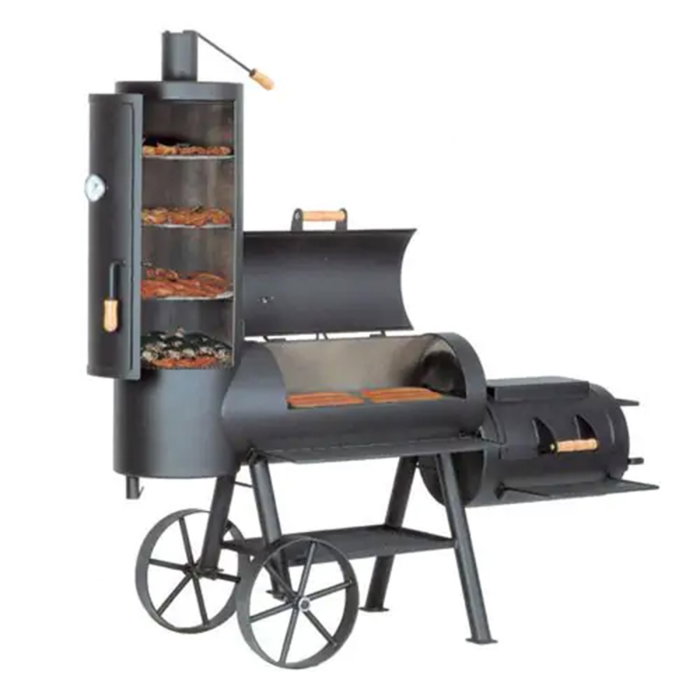 Gratar pe carbuni cu afumatoare JOE's Barbeque Smoker 20 inci Chuckwagon JS-33820 [2]