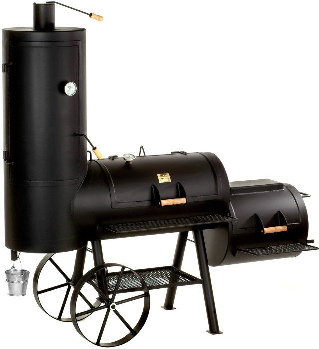 Gratar pe carbuni cu afumatoare JOE's Barbeque Smoker 20 inci Chuckwagon JS-33820 [1]