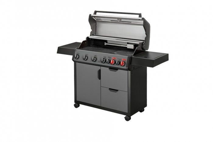 Gratar pe gaz, 6 arzatoare inox, arzator infrarosu, grile fonta, Enders Hyde 6 SIKR Turbo II 804433 [2]