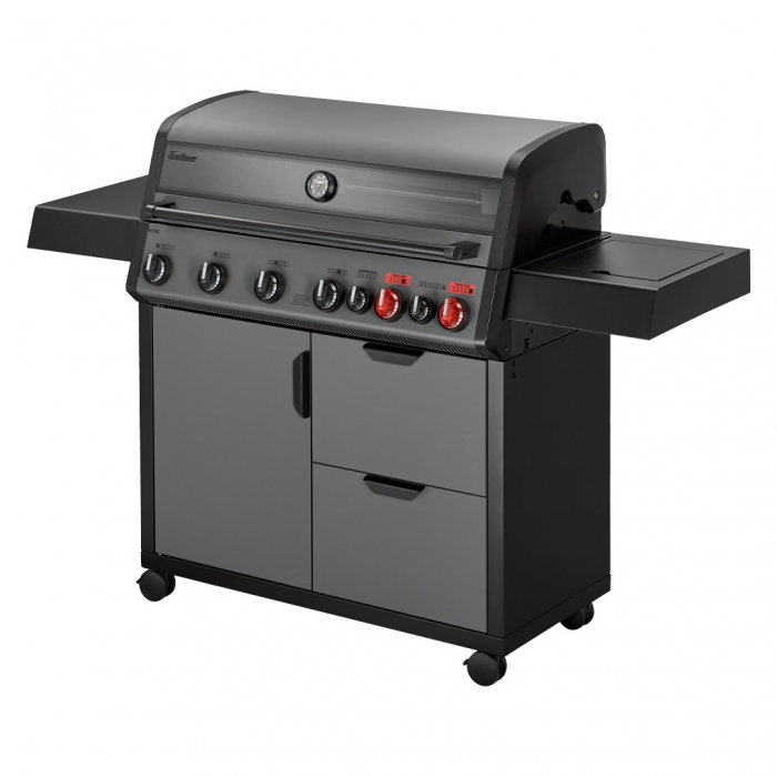 Gratar pe gaz, 6 arzatoare inox, arzator infrarosu, grile fonta, Enders Hyde 6 SIKR Turbo II 804433 [1]