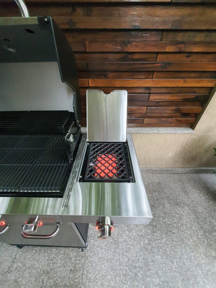 Gratar pe gaz din inox Char-Broil Professional Pro S 3, grile din fonta, sear burner, TRU-Infrared 140920 [13]