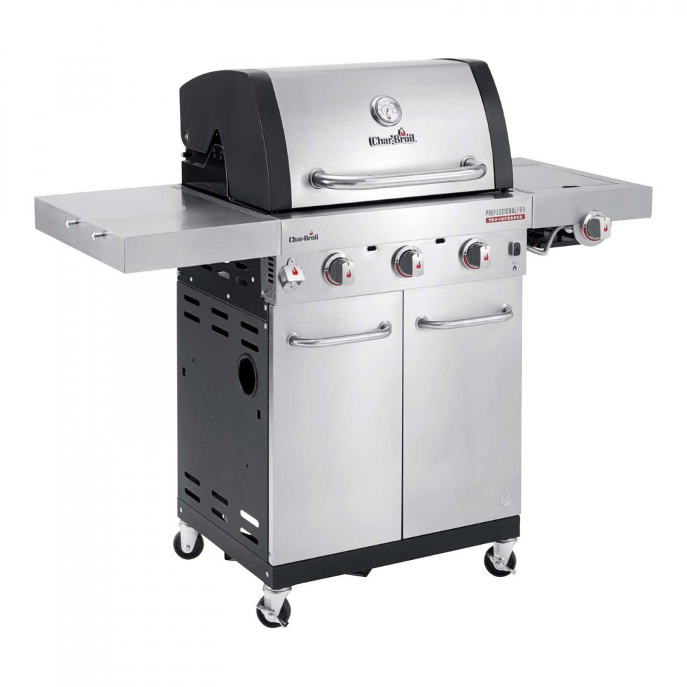 Gratar pe gaz din inox Char-Broil Professional Pro S 3, grile din fonta, sear burner, TRU-Infrared 140920 [2]