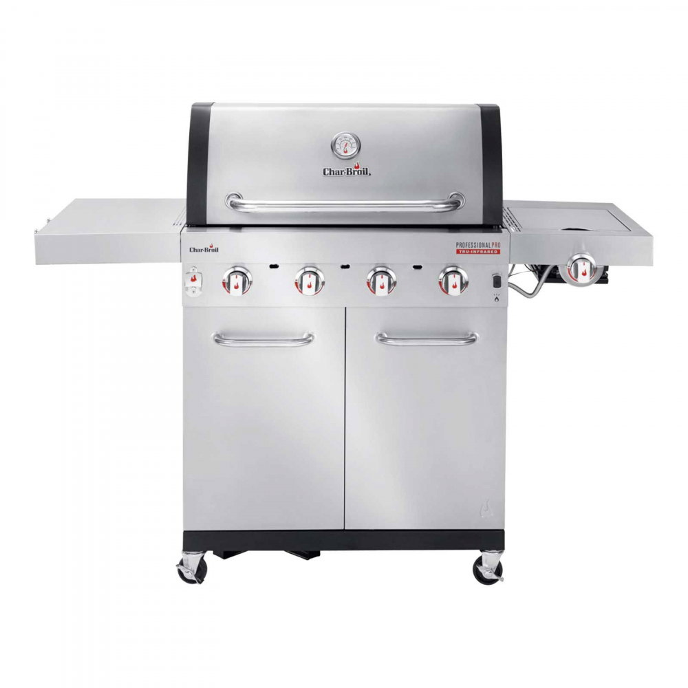 Gratar pe gaz din inox Char-Broil Professional Pro S 4, grile din fonta, sear burner, TRU-Infrared 140921 [1]