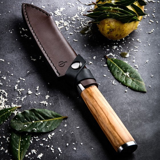 Husa din piele pentru cutit Santoku 14 cm Forged Leer1Sant14 [2]