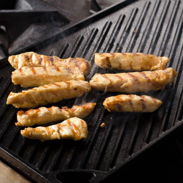Plita din fonta cu 2 fete neteda si grill Lodge 42,5 x 24 cm L-DP3 [9]