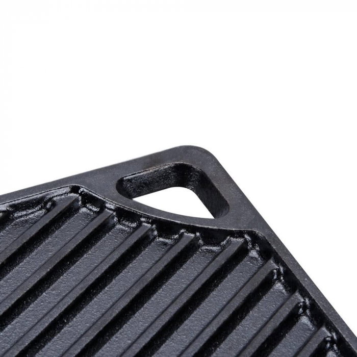 Plita din fonta cu 2 fete neteda si grill Lodge 42,5 x 24 cm L-DP3 [4]