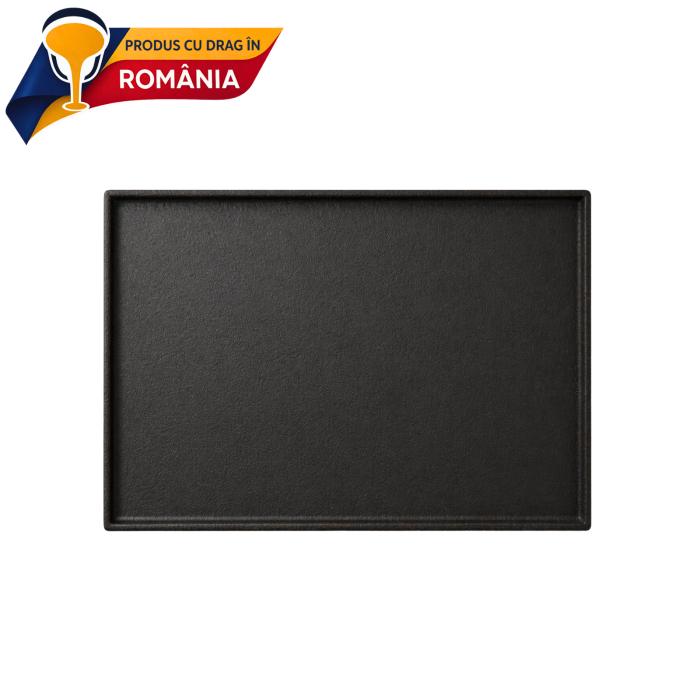 PLITĂ DIN FONTĂ NETEDĂ CU BORDURĂ 550 x 395 mm [1]