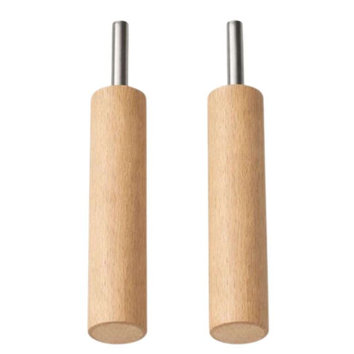 Set 2 mânere detașabile scurte pentru grătar din inox [1]