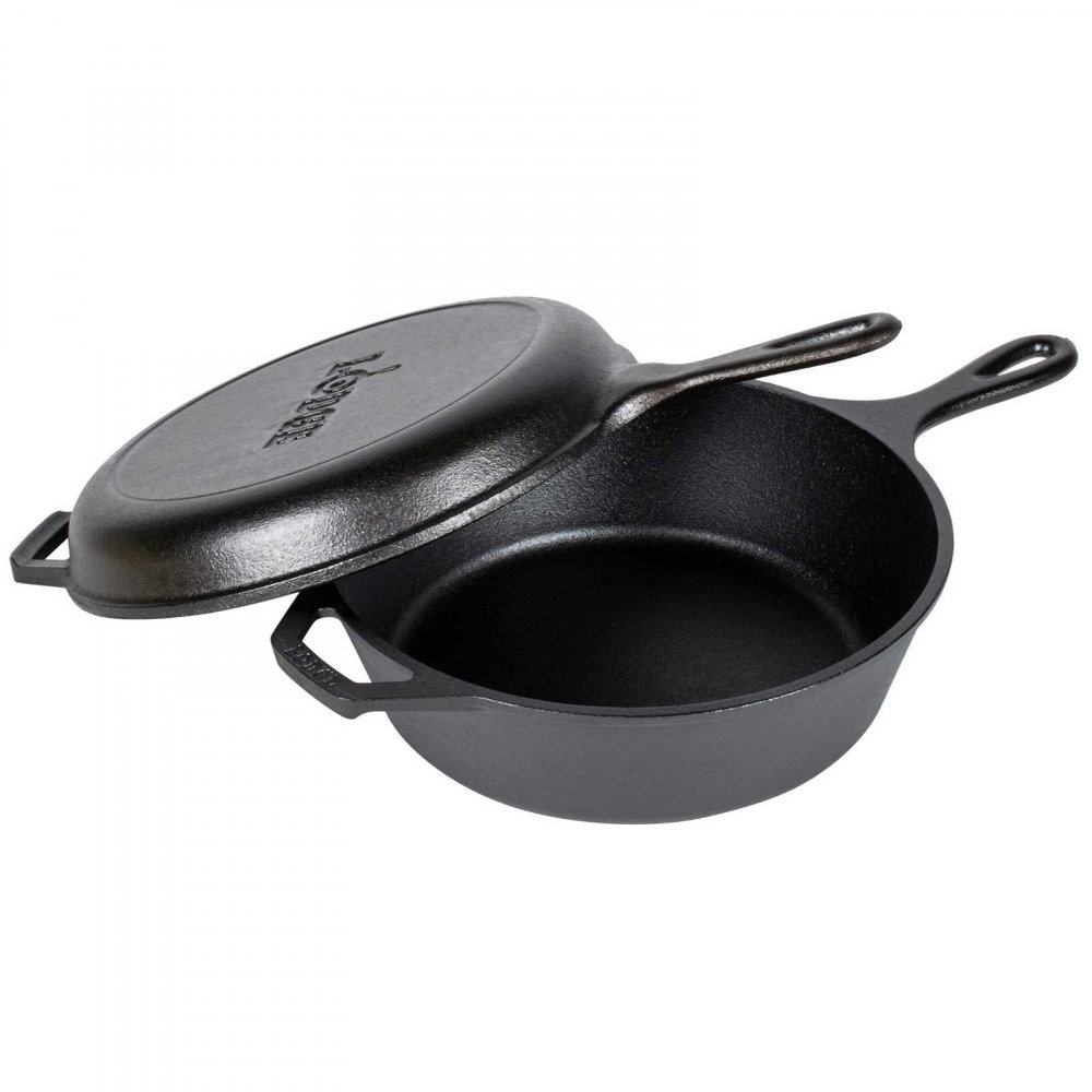Set 2 tigai din fonta cu maner Lodge Combo Cooker 26 cm L-LCC3 [1]