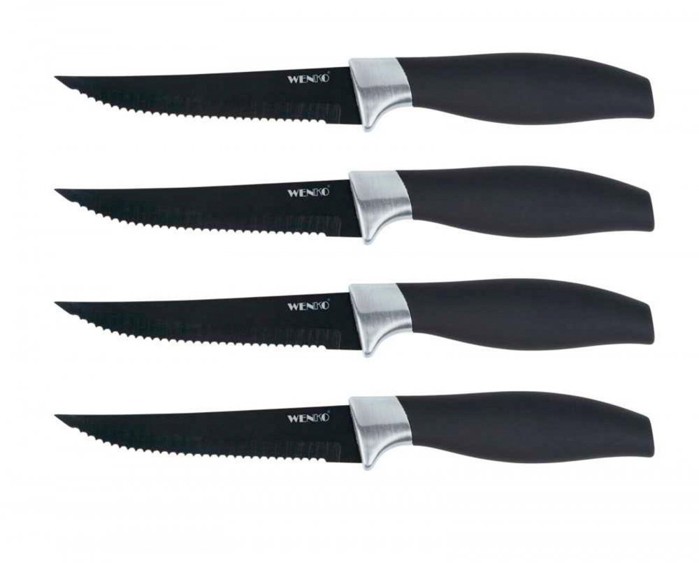 Set 4 cutite de friptura Otis Wenko Black Outdoor Kitchen 55059100 [1]