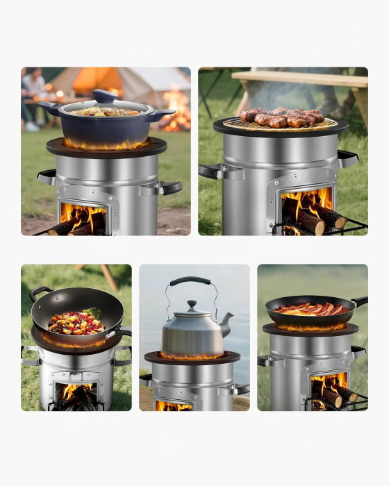 Soba tip racheta pentru camping [4]