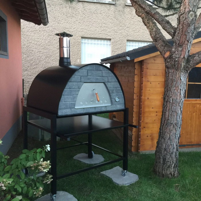 Stand metalic mobil pentru cuptor traditional pentru pizza pe lemne Maximus Prime 108 x 100 x 98 cm [4]