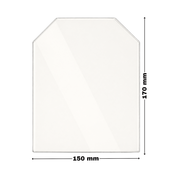 STICLĂ TERMOREZISTENTĂ 170x150 mm - UȘĂ SOBĂ/ȘEMINEU COMBI [1]