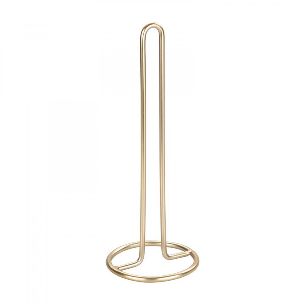 Suport prosoape de bucatarie Wenko Gina 32,5 cm inaltime diametru 12,5 cm auriu mat 53249100 [1]