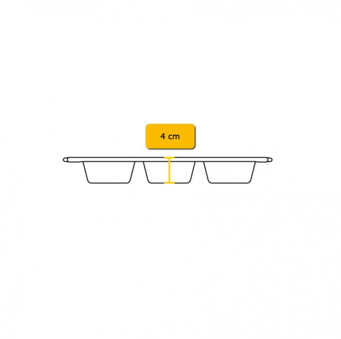 Tava din fonta cu 6 cupe pentru briose Lodge 32 x 18 cm L-BW6MFN [7]