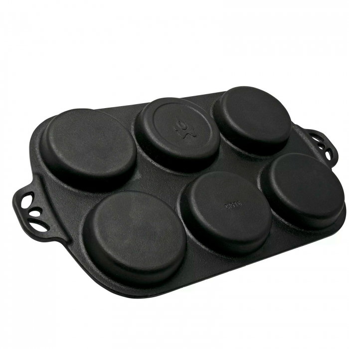Tava din fonta pentru copt briose 40 x 23 x 2,5 cm Camp Chef CC-CIGT6 [2]