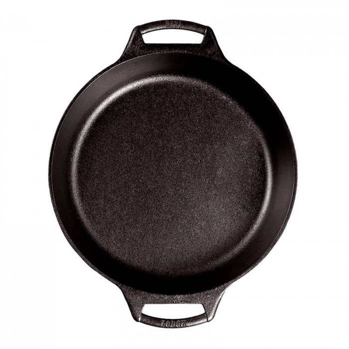 Tava rotunda din fonta cu manere tip tigaie Lodge 26 cm L-BW10BSK [2]