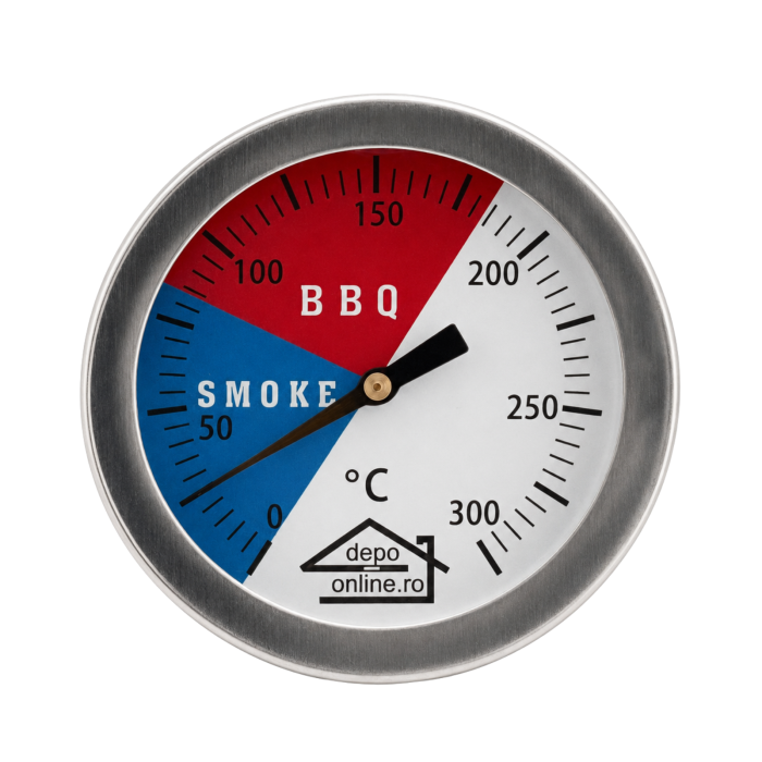 Termometru din inox 300°C pentru grătar, barbecue, afumătoare și cuptor [1]