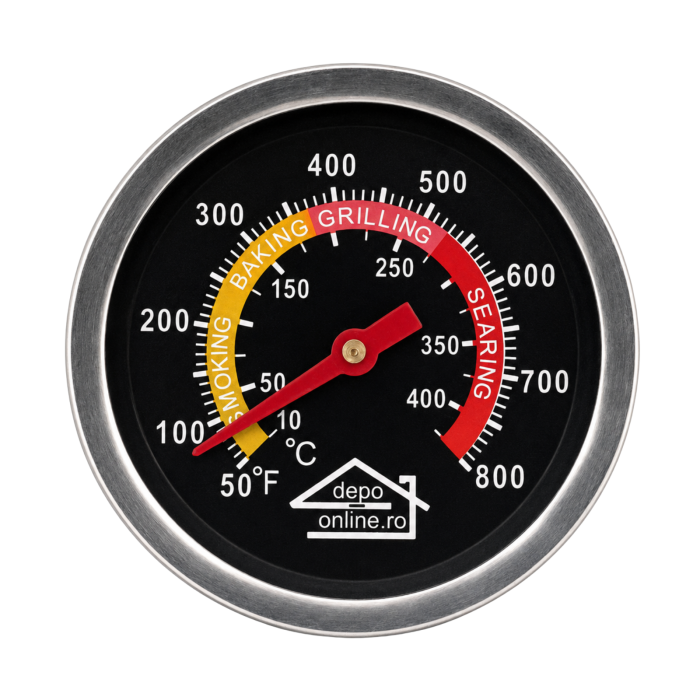 Termometru din inox 400°C pentru grătar, barbeque, afumătoare și cuptor [1]