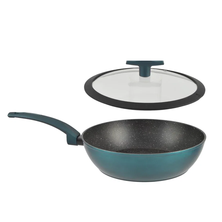 TIGAIE DIN ALUMINIU ANTIADERENTA 28 cm CU CAPAC [2]