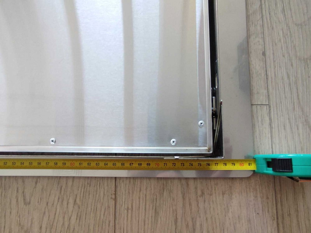 Usa din inox cu cadru built-in 81 x 57 x 4 cm pentru insula si bucatarie exterioara Grandhall Elite 4B A08001005T [13]