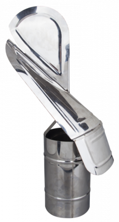 COȘURI DE FUM - Capac terminal rotativ cos fum inox diametru 120 mm